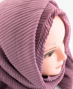 Crinkle Chiffon Hijab - Dusky Pink - Hidden Pearls