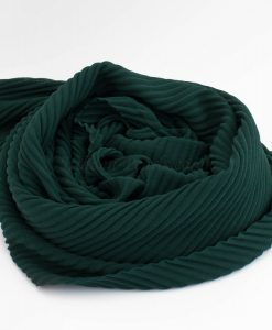 Crinkle Chiffon Hijab - Forest Green 2 - Hidden Pearls