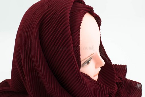 Crinkle Chiffon Hijab - Rosewood - Hidden Pearls