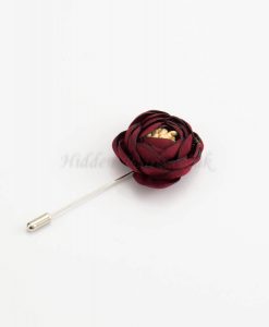 Rose Hijab Pins - Red - Hidden Pearls