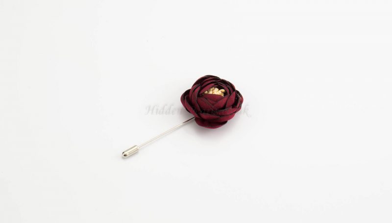 Rose Hijab Pins - Red - Hidden Pearls