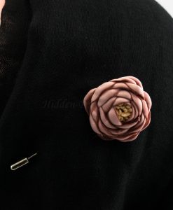 Rose Hijab Pin - Pink - Hidden Pearls