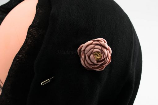 Rose Hijab Pin - Pink - Hidden Pearls