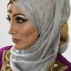 Scattered Bliss Hijab - Silver - Hidden Pearls