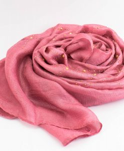 Deluxe Pearl & Gems Wedding Hijab - Rose 2 - Hidden Pearls