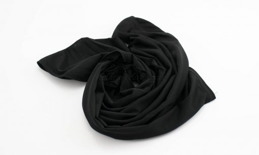 Lycra Plain Children Hijab - Black - Hidden Pearls