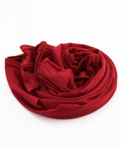 Lycra Plain Children Hijab - Red - Hidden Pearls