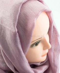 Shimmer Silk Hijab - Dusky Rose 2 - Hidden Pearls.NEF