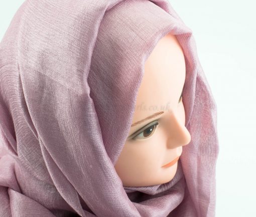 Shimmer Silk Hijab - Dusky Rose 2 - Hidden Pearls.NEF