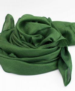 Shimmer Silk Hijab - Emerald 2 - Hidden Pearls.NEF