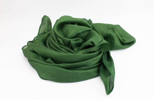 Shimmer Silk Hijab - Emerald 2 - Hidden Pearls.NEF