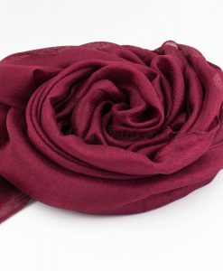 Shimmer Silk Hijab - Garnet 2 - Hidden Pearls.NEF