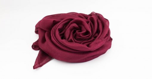 Shimmer Silk Hijab - Garnet 2 - Hidden Pearls.NEF