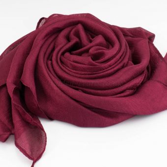 Shimmer Silk Hijab - Garnet 3 - Hidden Pearls.NEF