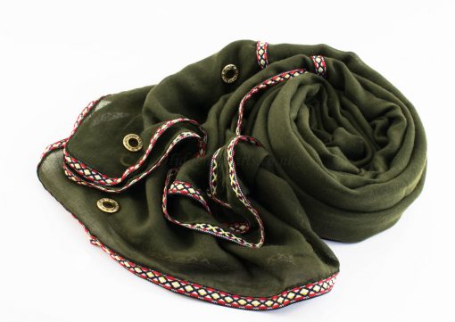 Aztec Ring Hijab Army green