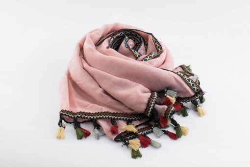 Moroccan Border Hijab Pink