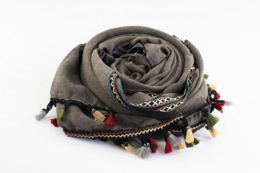 Moroccan Border Hijab Stone