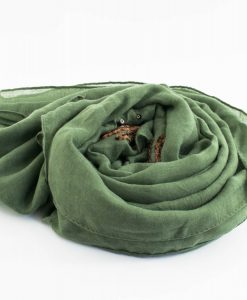 Picasso Velvet Hijab Green