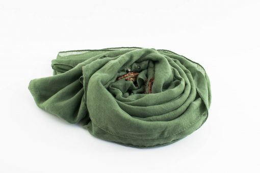 Picasso Velvet Hijab Green