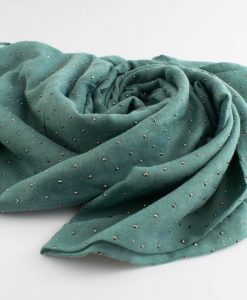 Diamante Hijab - Hidden Pearls - Turquoise