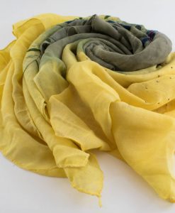 Embroidered Ombre Hijabs - Hidden Pearls -Yellow & Pistachio