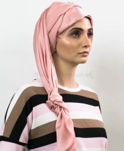 Silk Plain Hijab - Rose Pink - Hidden Pearls