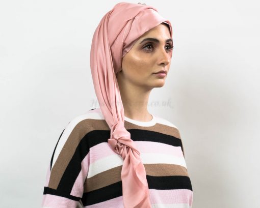 Silk Plain Hijab - Rose Pink - Hidden Pearls