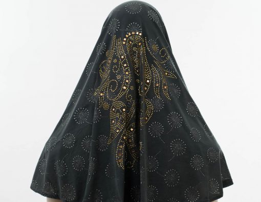 Al-Amira Hijab - Dark Grey 4- Hidden Pearls
