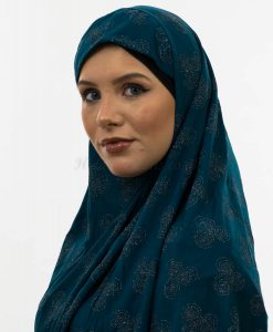 Al-Amira Hijab - Teal 3- Hidden Pearls