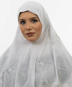 Al-Amira Hijab - White- Hidden Pearls