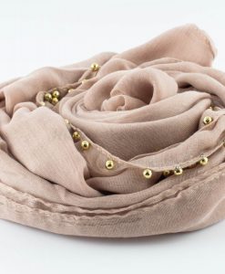 Everyday Pearl Hijab - Light Peach - Hidden Pearls