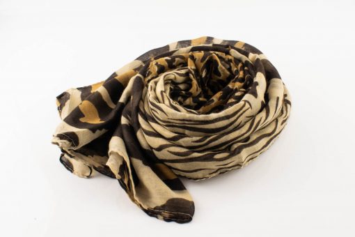 Everyday Mixed Leopard Print Hijab - Coffee - Hidden Pearls