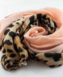 Deluxe Leopard Print Hijab - Flamingo - Hidden Pearls