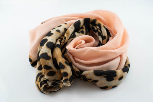 Deluxe Leopard Print Hijab - Flamingo - Hidden Pearls