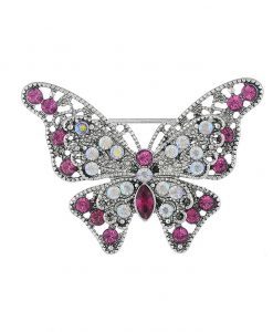 Vintage butterfly hijab brooch