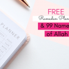 Ramadan tips - FREE Ramadan Planner & 99 Names of Allah - Hidden Pearls