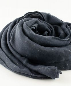 Everyday Glitter Hijab - Dark Grey -Hidden Pearls