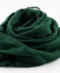 Everyday Glitter Hijab - Forest Green-Hidden Pearls