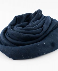 Everyday Glitter Hijab - Midnight Blue -Hidden Pearls