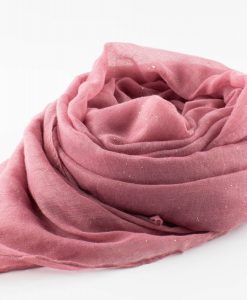 Everyday Glitter Hijab - Spanish Pink -Hidden Pearls