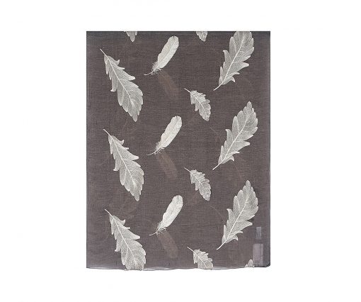 Sprinkle of Feathers Hijab - Hidden Pearls - Gold on brown3