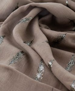 Sprinkle of Feathers - Hidden Pearls - gold on brown4.jpg