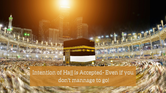 Intention to perform hajj
