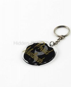 Connection Proud Muslimah Keyring - Black & Gold - Hidden Pearls