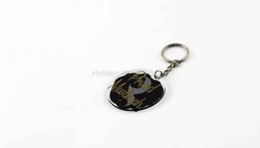 Connection Proud Muslimah Keyring - Black & Gold - Hidden Pearls