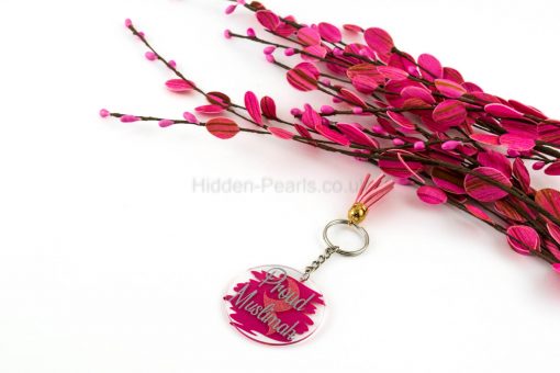 Proud Muslimah Keyring - Pink- Hidden Pearls